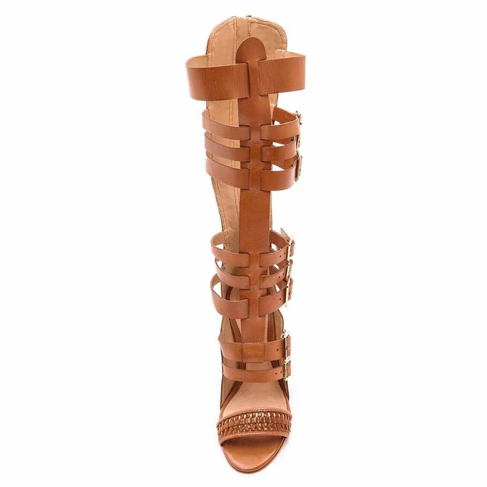 Elegant Brown Gladiator Sandals